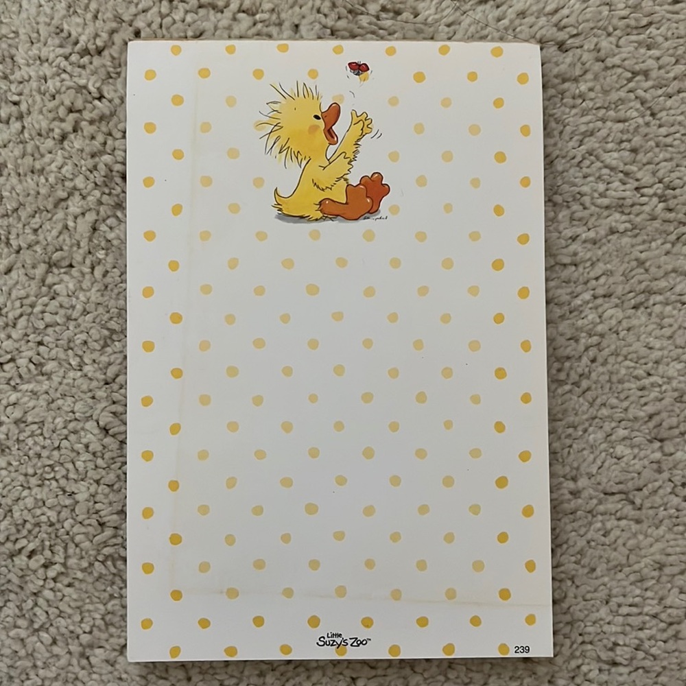 Suzy’s Zoo note pad